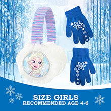 Load image into Gallery viewer, Disney Frozen II Elsa Earmuff and Glove Set [4015] Blue

