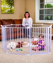 Load image into Gallery viewer, Regalo 192-Inch Super Wide Adjustable Baby Gate and Play Yard, 4-In-1, Bonus Kit, Includes 4 Pack of Wall Mounts
