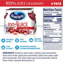 Load image into Gallery viewer, Ocean Spray 100% Juice, Cranberry Juice, 10 Ounce Bottle (Pack of 6)
