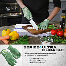 Load image into Gallery viewer, Glove Station The Combat Tactical Knuckle Gloves, Green, M &amp; Ultra Durable Series Cut Resistant Gloves, Green, M
