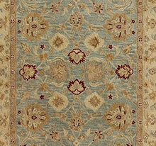 Load image into Gallery viewer, Safavieh Antiquities Collection AT822A Handmade Traditional Oriental Grey Blue and Beige Wool Area Rug (5' x 8')
