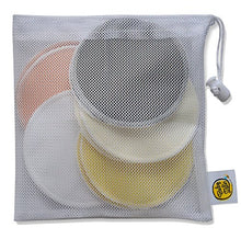 Load image into Gallery viewer, Organic Bamboo Nursing Pads (10 Pack) with Laundry Bag by Baby Zelis - Ultra Soft, Reusable, Hypoallergenic, Washable Breast Pads in Gift-Ready Packaging

