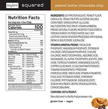 Load image into Gallery viewer, Soylent Squared Plant-Based 100 Calorie Snack Bars, Gluten Free, Low Sugar, 6g Vegan Protein, Peanut Butter Chocolate Chip, 24 Count
