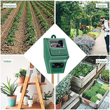 Load image into Gallery viewer, SONKIR Soil pH Meter, MS02 3-in-1 Soil Moisture/Light/pH Tester Gardening Tool Kits for Plant Care, Great for Garden, Lawn, Farm, Indoor &amp; Outdoor Use (Green)
