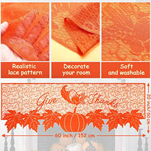 Load image into Gallery viewer, Fall Decoration Thanksgiving Decor Fireplace Scarf Maple Leaves Mantle Scarf Holiday Fireplace Decorations with Maple Leaves String Lights 20 LED Fall String Lights for Home Indoor Decoration
