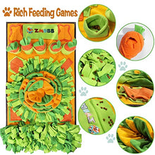 Load image into Gallery viewer, ZMUBB Pet Snuffle Mat for Dogs Sniff Mat Nosework Feeding Mat Slow Feeder Interactive Dog Puzzle Toys for Training and Stress Relief Encourages Natural Foraging Skills
