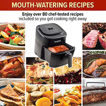 Load image into Gallery viewer, NUWAVE BRIO 6-Quart Digital Air Fryer includes basket divider, one-touch digital controls, 6 easy presets, wattage control, and advanced functions like SEAR, PREHEAT, DELAY, WARM and more
