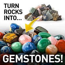 Load image into Gallery viewer, NATIONAL GEOGRAPHIC Hobby Rock Tumbler Kit - Rock Polisher for Kids &amp; Adults, Noise-Reduced Barrel, Grit, 2.5 Pounds Raw Gemstone &amp; Jasper Mix, Great STEM Hobby Kit
