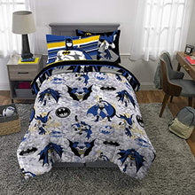 Load image into Gallery viewer, Franco Kids Bedding Super Soft Comforter and Sheet Set with Sham, 5 Piece Twin Size, Batman

