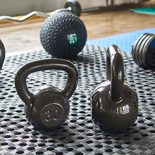 Load image into Gallery viewer, Everyday Essentials All-Purpose Solid Cast Iron Kettlebell, Gray
