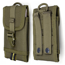 Load image into Gallery viewer, Premium Outdoor MOLLE Tactical Military Pouch Army Black Waist Holster Mobile Phone Belt Clip Pouch for iPhone 11 XR Xs 6 6s 7 Plus 8 Plus, Galaxy Note 10 (Fits Will a Slim Hard Case Bumper Cover On)
