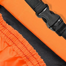 Load image into Gallery viewer, Motorcycle Cover Lance Home Motorbike Waterproof Dustproof Outdoor Cover Black&amp;Orange for Honda Kawasaki Suzuki Yamaha Harley Davidson (XL, 245x105x125cm)
