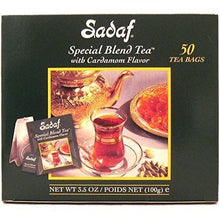 Load image into Gallery viewer, Sadaf Tea Bag with Cardamom Flavor, Special Blend, 50 Count
