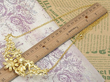 Load image into Gallery viewer, Alilang Bumble Bee Carnation Floral Spring Flower Faux Pearl Beaded Collars Fancy Necklace
