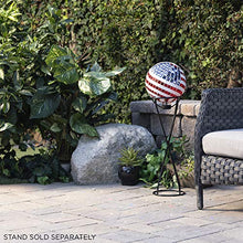 Load image into Gallery viewer, Alpine Corporation 12" Tall Indoor/Outdoor Mosaic American Flag Gazing Globe Yard Art Decor
