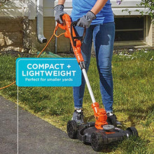 Load image into Gallery viewer, BLACK+DECKER 3-in-1 Corded Lawn Mower, String Trimmer &amp; Edger, 12-Inch (BESTA512CM)
