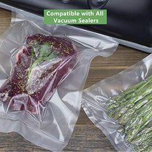 Load image into Gallery viewer, WISH Vacuum Sealer Bags Rolls (4-Pack), 11 Inch X 25 Feet Fit Inside Machine Heavy Duty Embossed BPA Free Food Storage Bags Rolls Work with FoodSaver Vacuum Sealer Sous Vide Cooking (Total 100 Feet)
