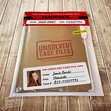 Load image into Gallery viewer, UNSOLVED CASE FILES | Banks, Jamie - Cold Case Murder Mystery Game | Can You Solve The Crime?
