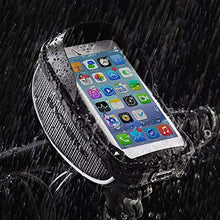 Load image into Gallery viewer, ROCKBROS Bike Phone Mount Bag Bike Front Frame Handlebar Bag Waterproof Bike Phone Holder Case Bicycle Accessories Pouch Sensitive Touch Screen Compatible with iPhone 11 XS Max XR 8 Plus Below 6.5"

