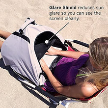 Load image into Gallery viewer, Laptop Tent Sun Shade &amp; Water-Resistant Laptop Bag with Glare Shield, Shoulder Strap, Portable Case for Working Outside | Foldable | Privacy Cover Hood | Heat &amp; Light Reflective Outdoor UV Material
