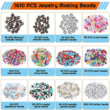 Load image into Gallery viewer, Jewelry Making Supplies, Shynek 2035Pcs Jewelry Making Kit with Jewelry Making Tools, Findings, Charms, Beads for Jewelry Necklace Earring Bracelet Making for Adults
