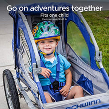Load image into Gallery viewer, Schwinn Trailblazer Child Bike Trailer, Single Baby Carrier, Canopy, 16-inch Wheels, Red
