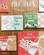 Load image into Gallery viewer, Kimberbell Mug Rugs Volume 4 Machine Embroidery CD - KD599: Easy Step-By-Step Instructions, 10 Designs, All Designs Made Entirely In 5"x7” Hoop, Bonus - 2 Designs Available In 8”x12” Hoop, Made in USA
