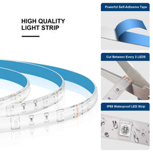 Load image into Gallery viewer, ShinePick Led Strip Lights 32.8ft Waterproof SMD 5050 150LEDs Light Strips Kit with 44 Keys Remote Controller and 12V Power Supply(2 Pack 16.4ft)
