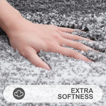 Load image into Gallery viewer, OLANLY Ombre Bath Rug and Toilet Rugs U-Shaped, Bath Rug Size 24x16 and Bathroom Rug Set Size 24x16+24x20 in Grey, 3 Item Bundle
