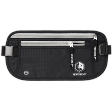 Load image into Gallery viewer, Slim Minimalist Design Money Belt, RFID Blocking for Men &amp; Women - Ideal for Keeping Your Cash, Credit Card, Passport, Phone Safe When Traveling (Black)
