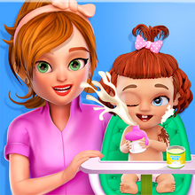 Load image into Gallery viewer, Sweet Baby Newborn Girl Babysitter Life - Cleanup, Bath time, Daycare, Feed, Play &amp; Summer Fun!
