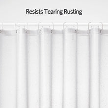 Load image into Gallery viewer, YINENN Shower Curtain Set with 12 Plastic Shower Hooks, Heavy Duty PEVA Waterproof 72Wx 72H Shower Curtain Liner for Bathroom, No Chemical Smell with Magnets and Rust Proof Metal Grommets, Frosted
