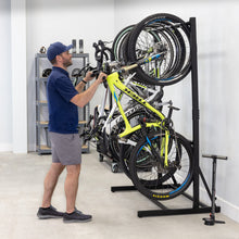 Load image into Gallery viewer, StoreYourBoard Freestanding Bike Storage Rack, Indoor Garage Floor Stand, Bicycle Organizer (5 Bike)
