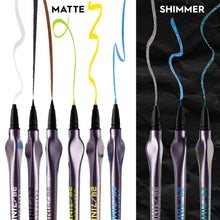 Load image into Gallery viewer, URBAN DECAY 24/7 Inks Liquid Eyeliner Pen – Water-Resistant, Smudge-Proof – Up to 24HR Wear – Ergonomic Grip – Vegan &amp; Cruelty Free – Deep End (Teal Shimmer, Brush Tip)

