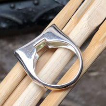 Load image into Gallery viewer, Genuine Green Peridot 925 Solid Sterling Silver Ring Size 5.75, 6, 6.75, 7, 7.75, 8, 9, 9.75, 10
