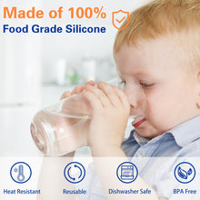 Load image into Gallery viewer, Gofriipai 3 and 5 Gallon Water Jug Cap, Silicone Reusable Replacement Cap, Non Spill Bottle Caps for 55mm Bottle Water Dispenser Caps - Pack of 3

