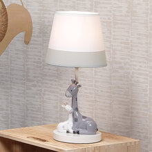 Load image into Gallery viewer, Lambs &amp; Ivy Jungle Friends White/Gray Giraffe Nursery Lamp with Shade &amp; Bulb
