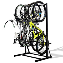 Load image into Gallery viewer, StoreYourBoard Freestanding Bike Storage Rack, Indoor Garage Floor Stand, Bicycle Organizer (5 Bike)
