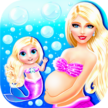 Load image into Gallery viewer, Mommy Mermaid Newborn Baby
