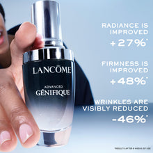 Load image into Gallery viewer, Lancôme Advanced Génifique Radiance Boosting Anti-Aging Face Serum - Visibly Hydrates &amp; Plumps Skin - with Bifidus Prebiotic, Hyaluronic Acid &amp; Vitamin Cg, 0.68 Fl Oz
