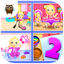 Load image into Gallery viewer, Sweet Baby Girl Dream House 2 - Daycare, Tea Party, Bath Time, Dress Up, Birthday Cake, Cleanup and Playtime
