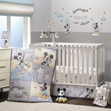 Load image into Gallery viewer, Lambs &amp; Ivy Disney Baby Moonlight Mickey Mouse Lamp with Shade &amp; Bulb - Gray
