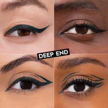 Load image into Gallery viewer, URBAN DECAY 24/7 Inks Liquid Eyeliner Pen – Water-Resistant, Smudge-Proof – Up to 24HR Wear – Ergonomic Grip – Vegan &amp; Cruelty Free – Deep End (Teal Shimmer, Brush Tip)
