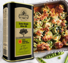 Load image into Gallery viewer, Ellora Farms, Certified PDO Extra Virgin Olive Oil, Single Estate, Single Origin, Single Variety, Cold Press &amp; Traceable Olive Oil, Born in Crete, Greece, Kosher, 1 Lt Tin (33.8 oz.)
