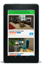 Load image into Gallery viewer, Furniture Mod for Minecraft PE - The best furniture mod for Minecraft with decorations for your kitchen, living room, bedroom, garden, bathroom, office, games room, house and home
