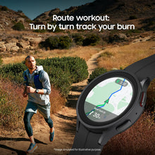 Load image into Gallery viewer, SAMSUNG Galaxy Watch 5 Pro 45mm Bluetooth Smartwatch w/ Body, Health, Fitness and Sleep Tracker, Improved Battery, Sapphire Crystal Glass, GPS Route Tracking, Titanium Frame, US Version, Black

