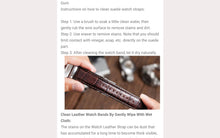 Load image into Gallery viewer, Guide How To Clean A Leather Watch Strap
