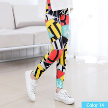 Load image into Gallery viewer, SheeCute Girls Spring Autumn Full Length Printing Skinny Leggings SC1752-C
