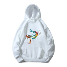 Load image into Gallery viewer, Baby Fall/Winter Hoodies Boys/Girls Handsome Judo Shoulder Throw Design Print White Sweatshirt Kids Soft Clothes Harajuku Tops
