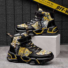 Load image into Gallery viewer, Children Shoes Boy Sneakers Fashion Print Luxury Designer High Top Sneakers Kids Tenis Shoes Boy Sports Casual Free Shipping
